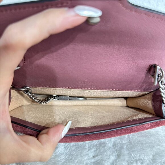 Gucci GG Logo Supreme Super Mini Dionysus Shoulder Bag Crossbody - Picture 7 of 9